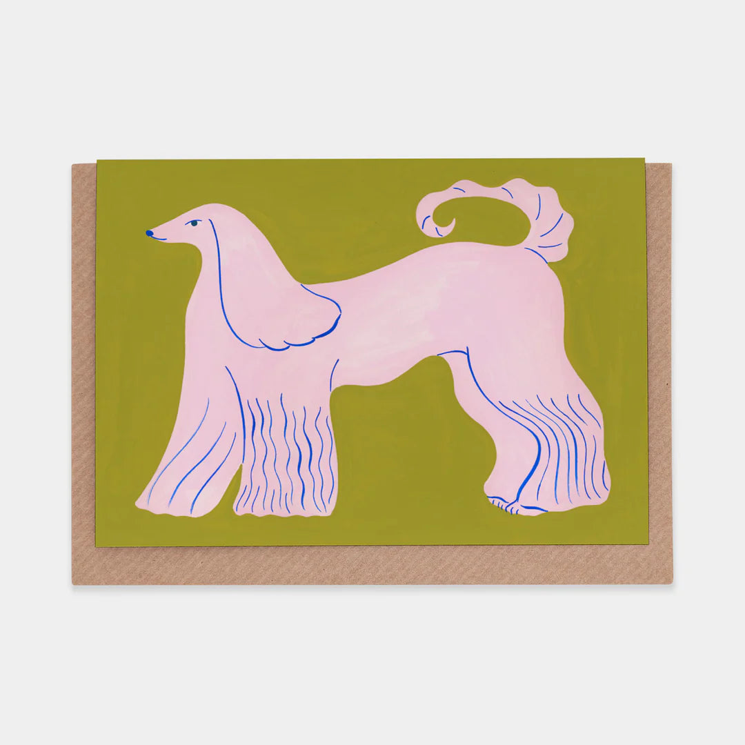 “Afghan Hound” Card