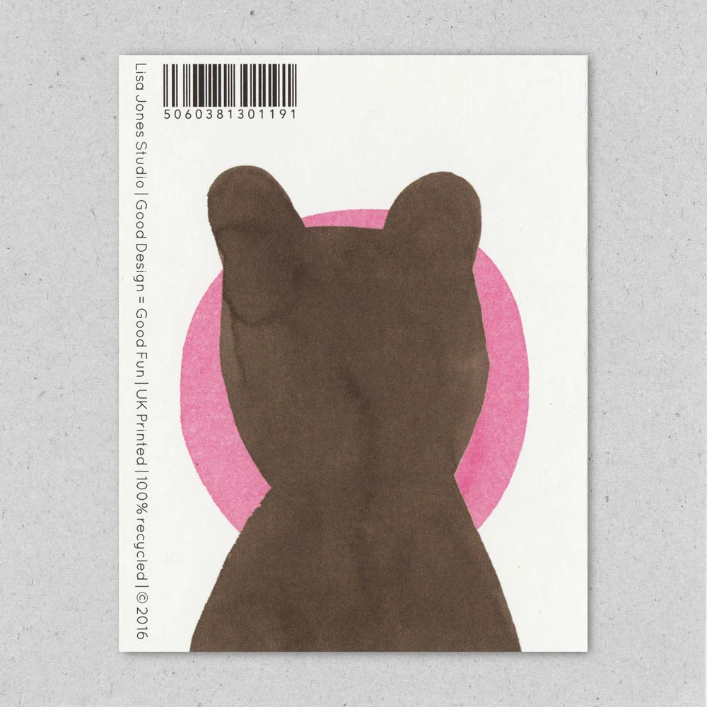 Lisa Jones ‘Bubblegum Bear’ mini card