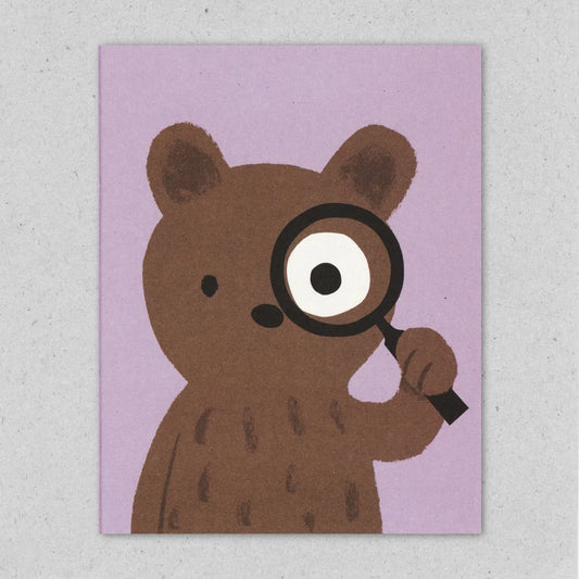 Lisa Jones 'Inspector Bear' Mini Card